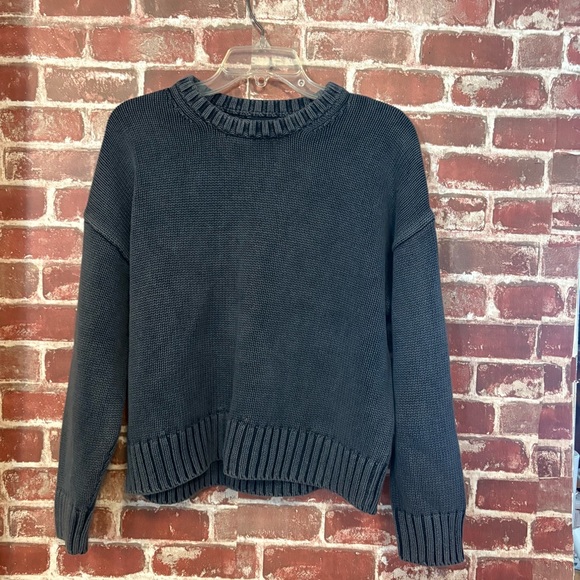 GAP Sweaters - GAP Women's Dark Gray Crew Neck Sweater